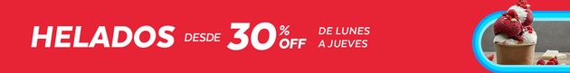 Helados 30% OFF