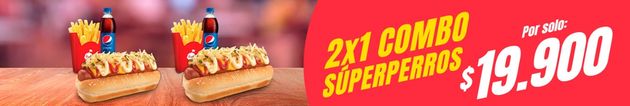 2x1 En Combo Súper Perro