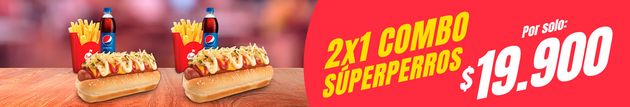 2x1 En Combo Súper Perro