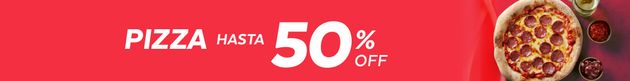 Pedime pizzas hasta 50% off