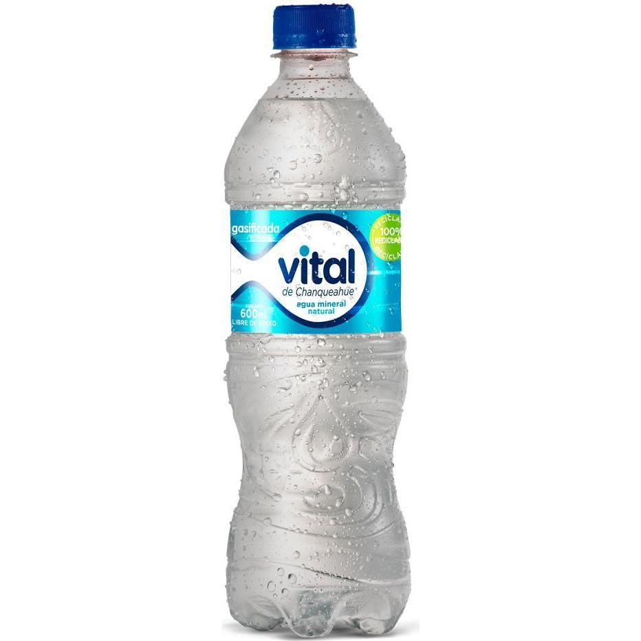 Agua Mineral Con Gas Vital 600 ml