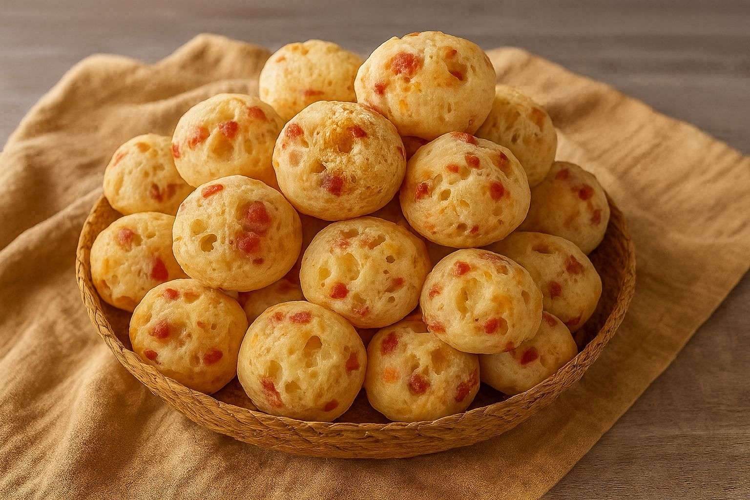 Chipá con salame