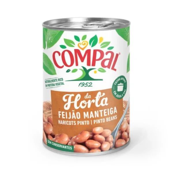 Compal Feijão Manteiga Cozido 410g