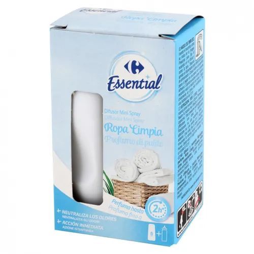 Carrefour Essential Diffusore elettrico + ricarica Profumo di Pulito 20 ml