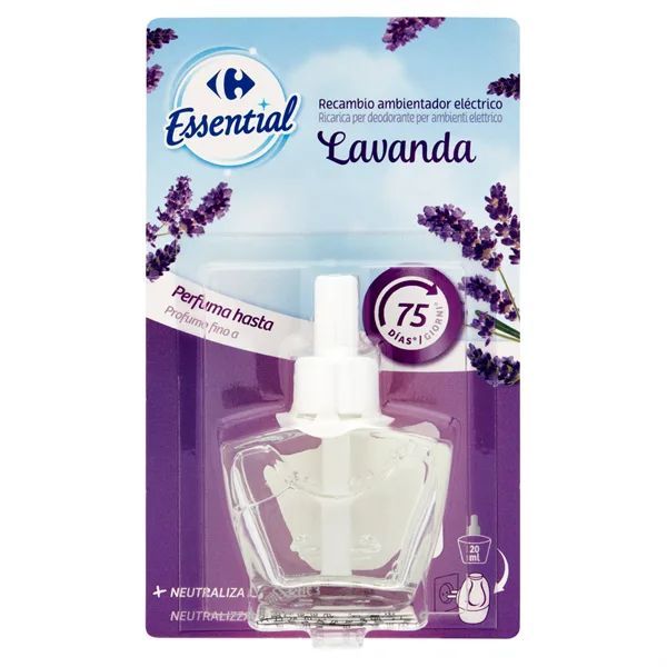 Carrefour Essential Diffusore elettrico + ricarica Profumo di Pulito 20 ml