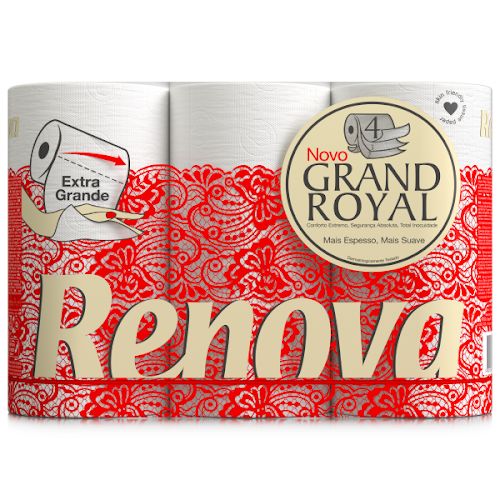 Renova Papel Higiénico 4 Folhas Grand Royal 6 Un