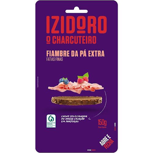 Izidoro Fiambre de Pá Extra Fatias Finas 150g