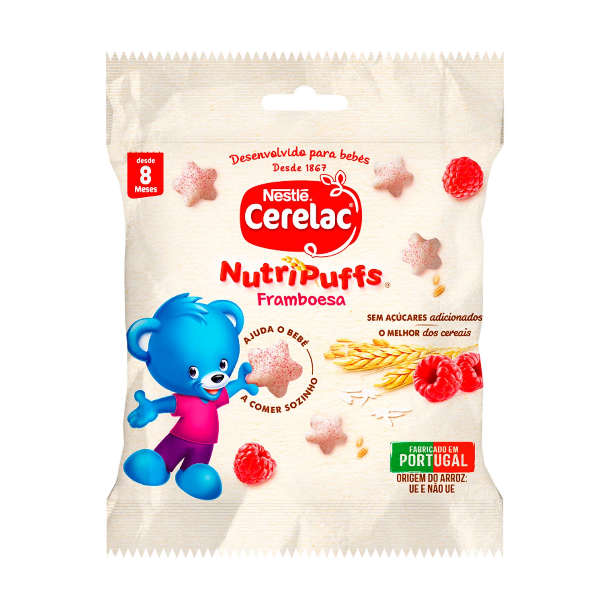 Snack Para Bebé De Framboesa Nutripuffs +8M Cerelac (Emb. 7 Gr)