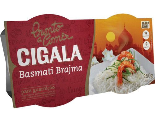 ARROZ CIGALA BASMATI PRONTO A COMER BRAJMA 2X125G