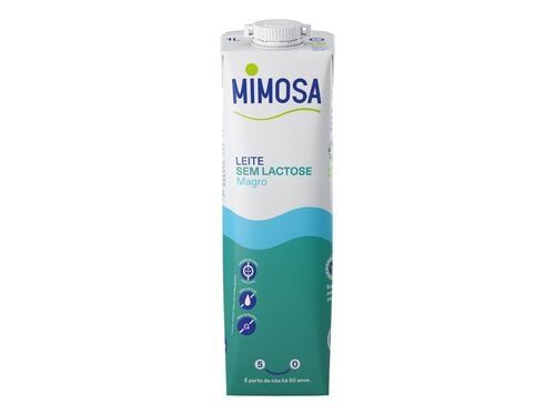 LEITE MAGRO 0% LACTOSE MIMOSA 1L