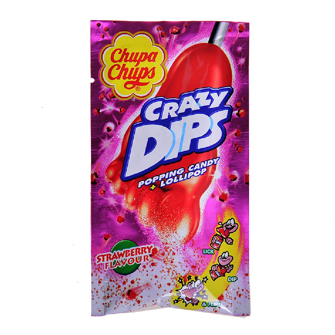 Chupa Chups Crazy Dips Strawberry (14g) – POP Shop & Gallery