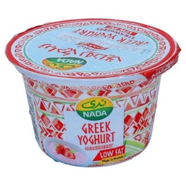 Buy Nada Low Fat Strawberry Greek Yoghurt, 160g Online in Kuwait Talabat Kuwait