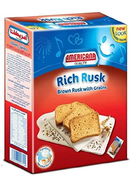 Buy Americana Rich Brown Rusk with Grains, 385g Online in Kuwait ...