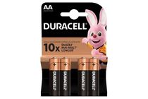 Duracell AA LR6/MN1500 Alkaline Batteries 4 pcs