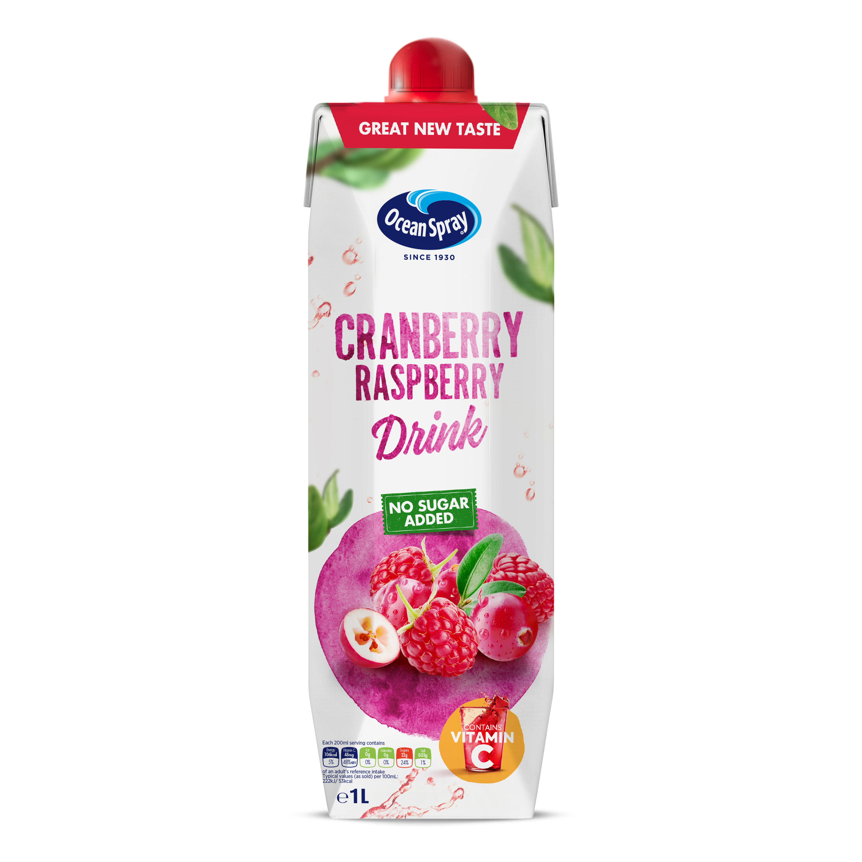 Buy Ocean Spray Cranberry Raspberry Juice Drink, 1L Online in Jordan ...