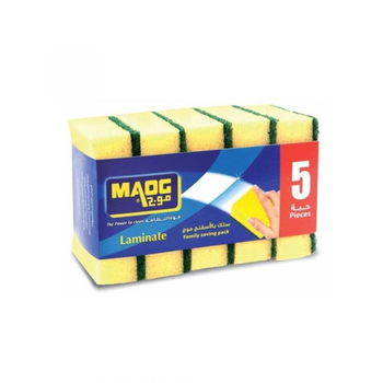 Maog Laminate Cleaning Sponge With Scourer 5Pieces