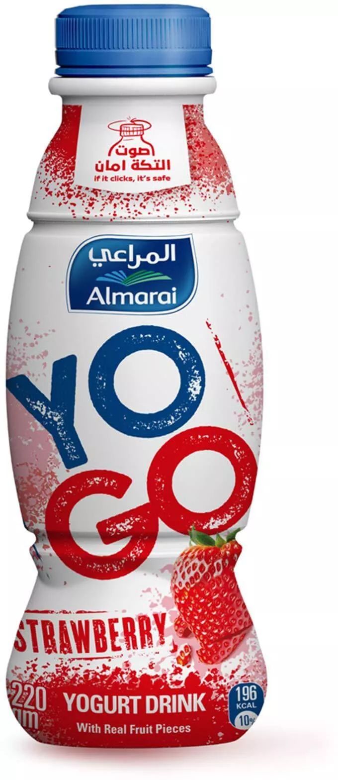 Buy Almarai YOGO Strawberry Drinking Yogurt 440 ml Online in Egypt ...