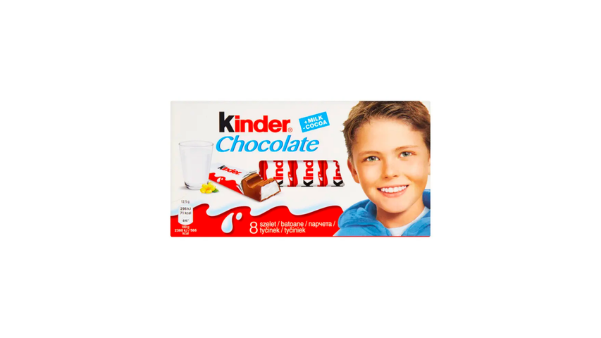 Kinder Chocolate Milk Chocolate Bars with Milk Filling | 100 g