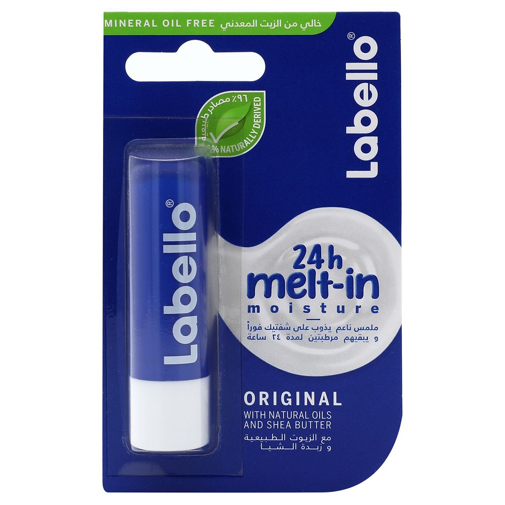 Buy LABELLO Lip Balm, Moisturising Lip Care, Original with Shea Butter