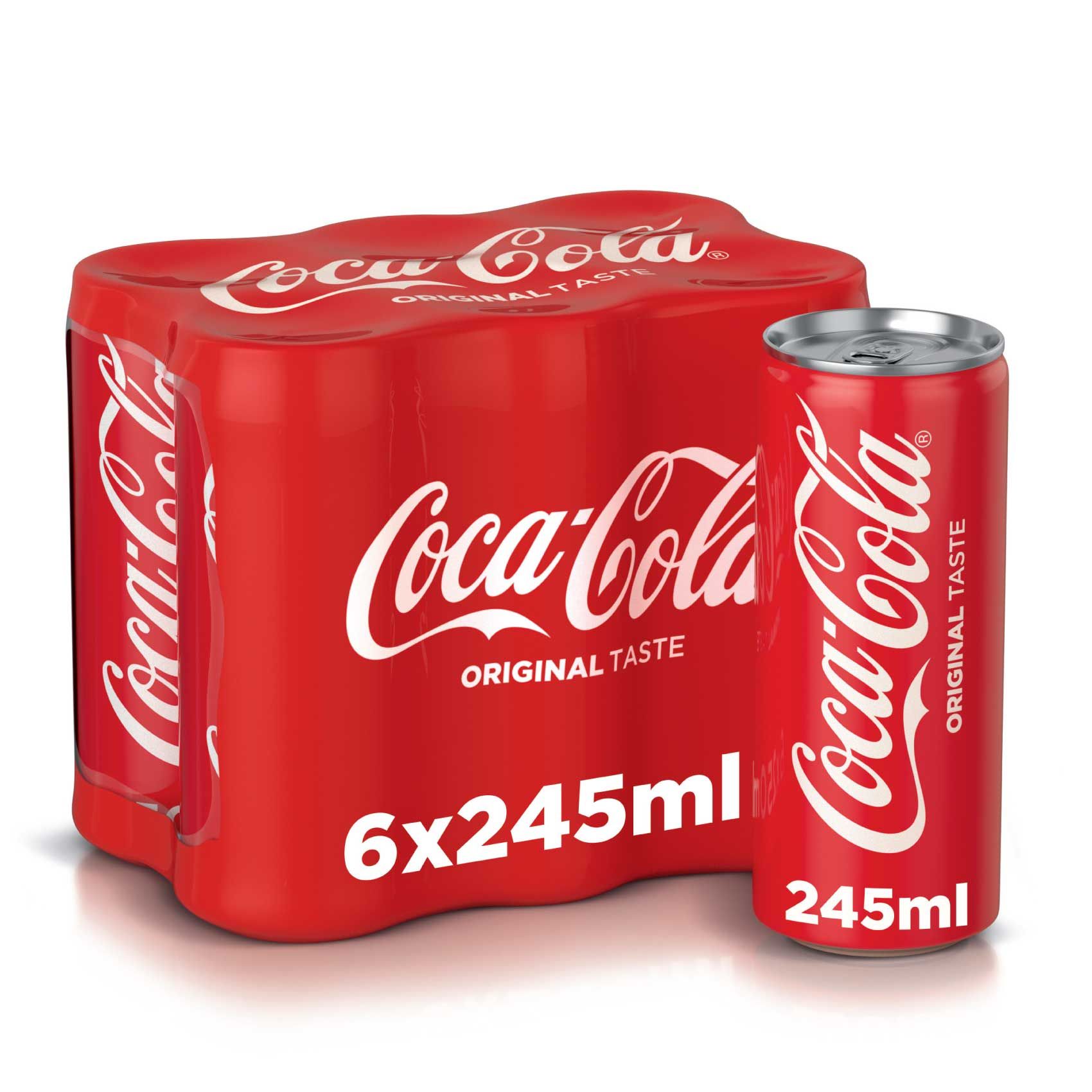 Coca Cola Coke Regular Soft Drink 6x245ml