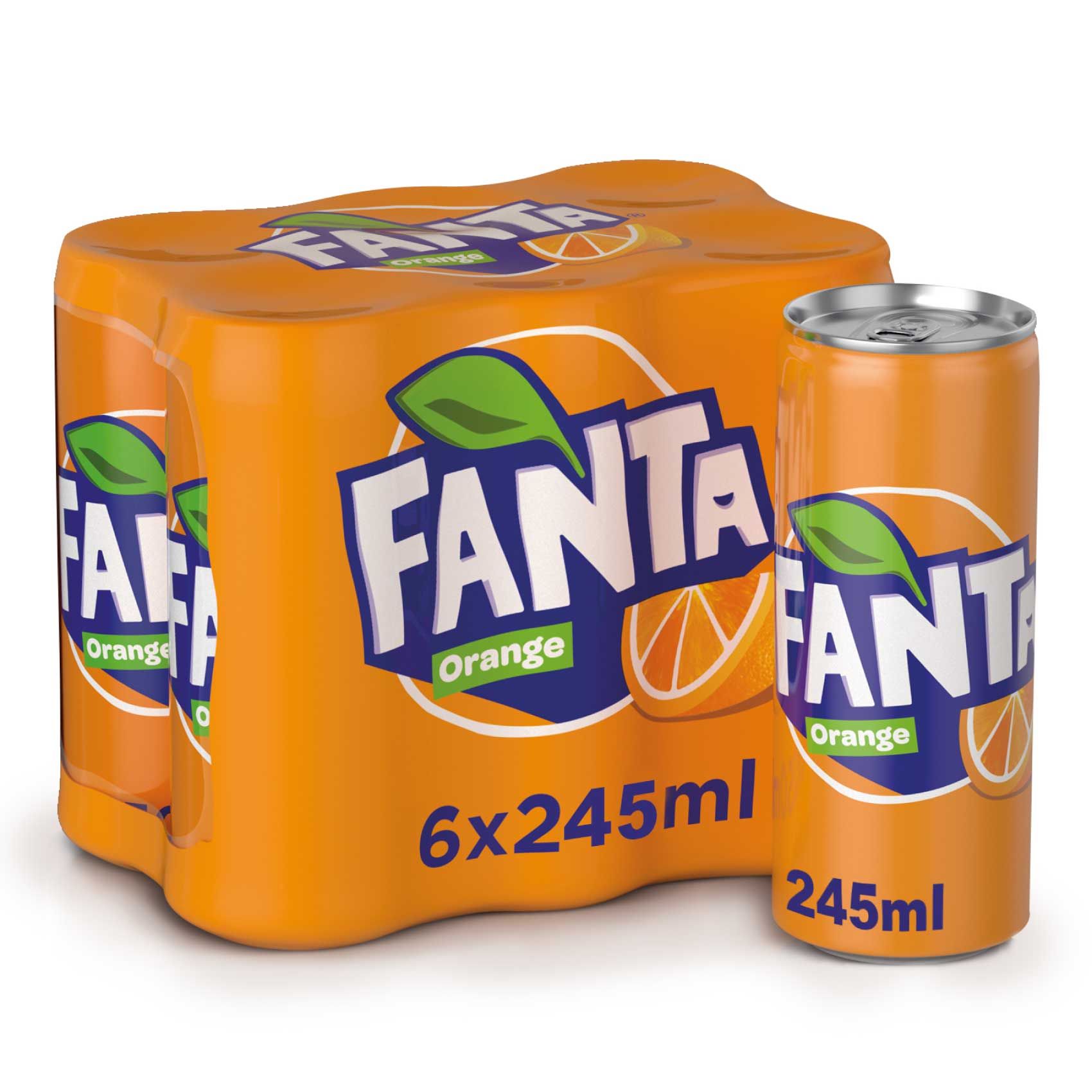 Buy Fanta Orange Soft Drink 245 ml x 6 Pcs Online in UAE Talabat UAE