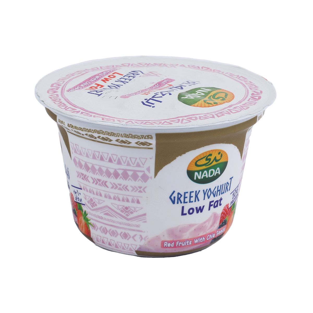 Buy Nada Low Fat Red Fruits with Chia Seeds Greek Yoghurt, 160g Online