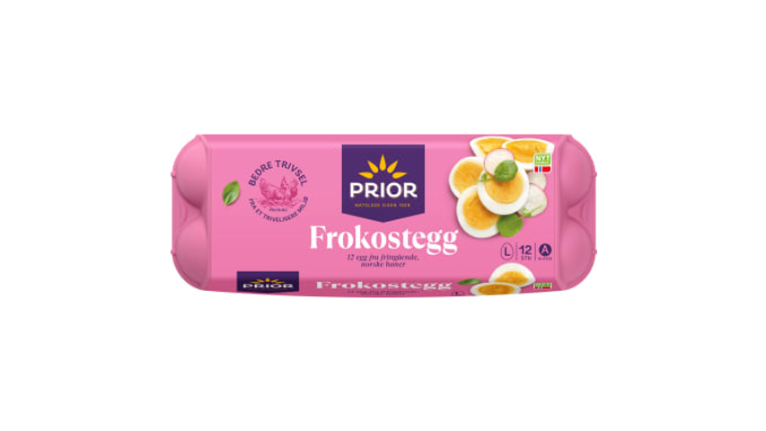 Prior Frokostegg Frittgaende L | 12stk