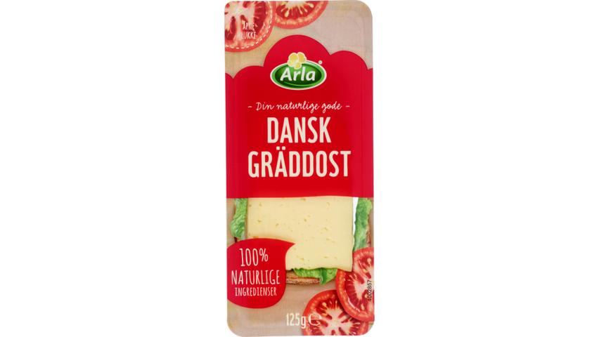 Arla Danskgreddost Skivet | 125g