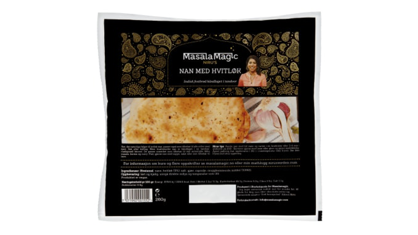 Masalamagic Naanbrød m/Hvitløk | 260g