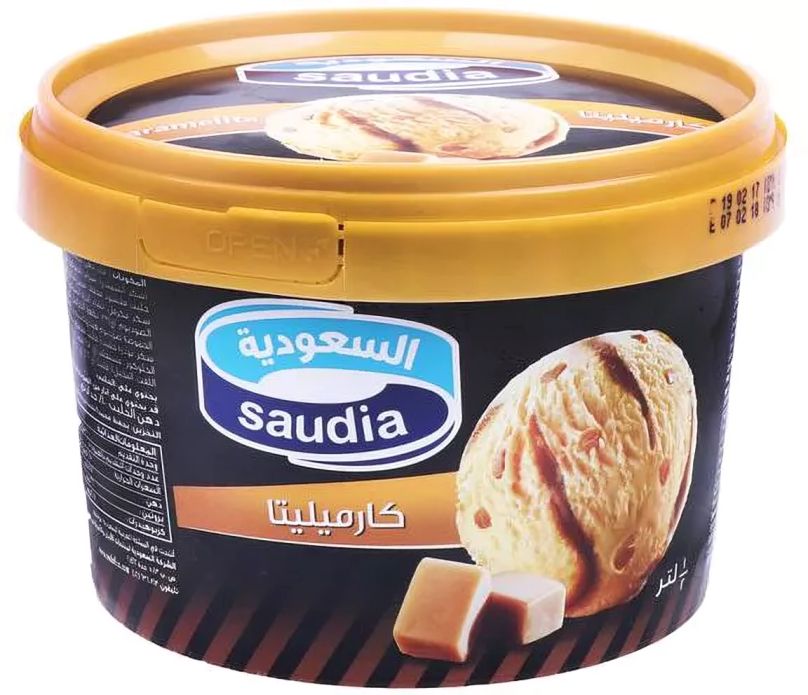Buy Saudia Ice Cream Premium Caramelita 500 ml Online in Bahrain