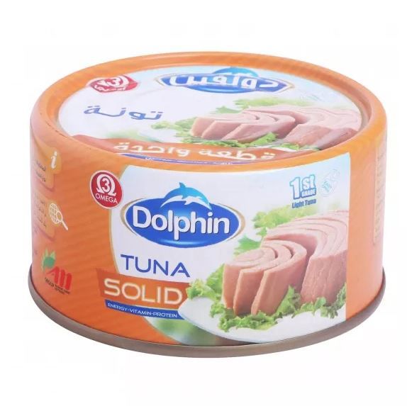 Buy Dolphin Tuna Solid Easy Open 200 gm Online in Egypt | Talabat Egypt