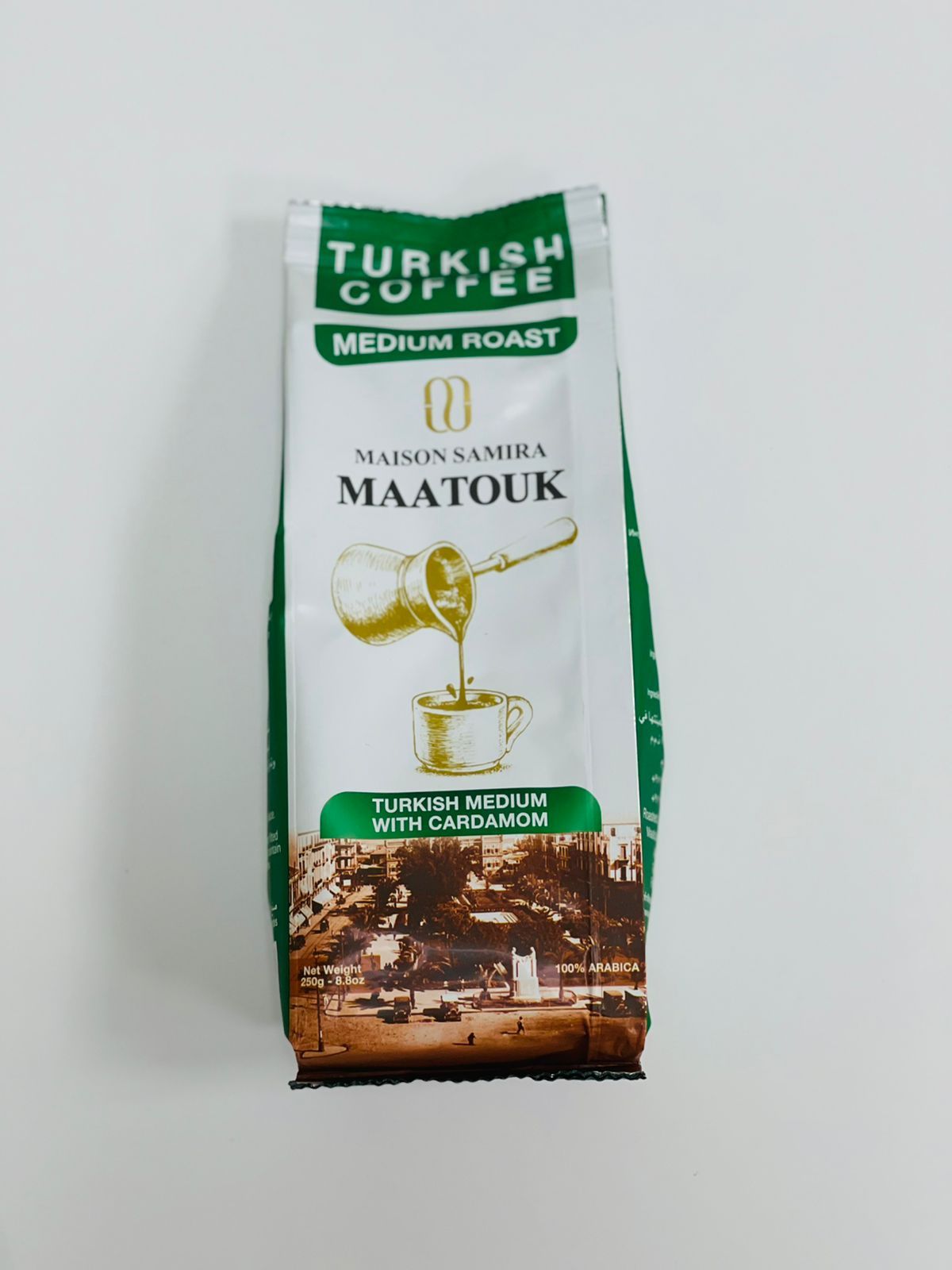 Buy Maatouk Turkish Coffee Medium Roast With Cardamom 250 Gm Online In Oman Talabat Oman