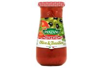 Panzani Olive & Basilico paradicsomszósz olívával, bazsalikommal és olívaolajjal 400 g