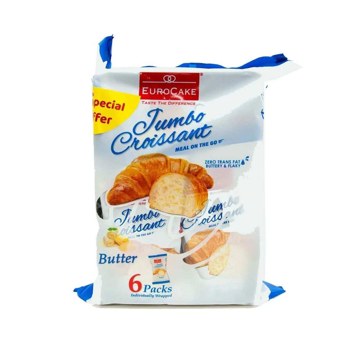 Buy Euro Cake Jumbo Croissant Butter Filled 6x28g Online In Oman Talabat Oman 