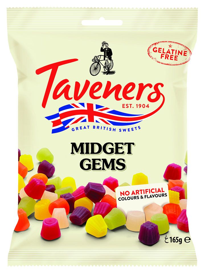 Buy Taveners Midget Gems Vegan Gummy 165 g Online in UAE | Talabat UAE