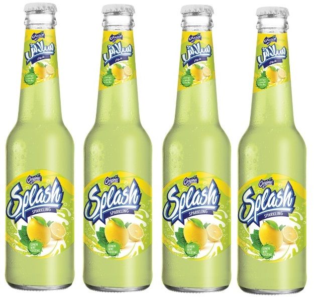 Buy Original Splash Lemon Mint Sparkling Drink, 4x330ml Online in Jordan Talabat Jordan