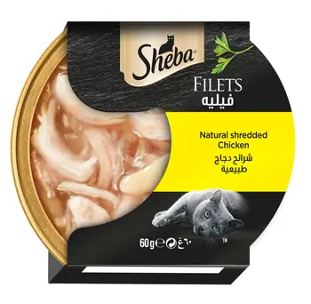 Sheba Fillets Shredded Chicken Cat Food 60G