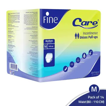 Fine Adult Diaper Care Heavy-Brief Medium Unisex 14Pieces