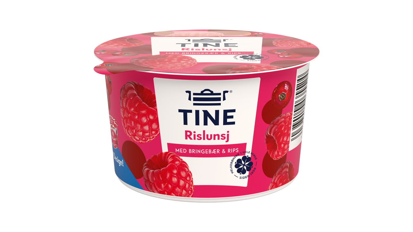 TINE Rislunsj Bringebær & Rips | 150g