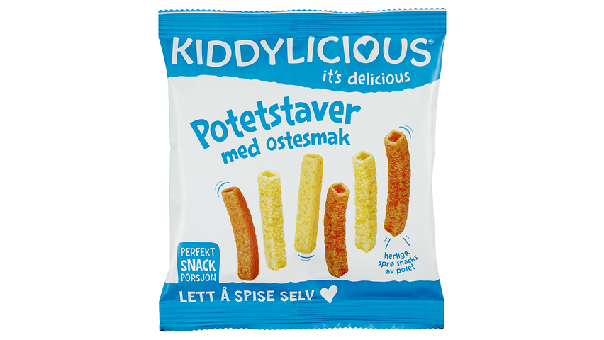 Kiddylicious Potetstaver m/Ostesmak | 12g