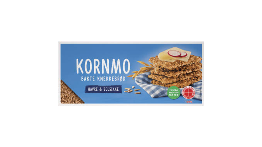 Kornmo Knekkebrød Havre & Solsikke 200g