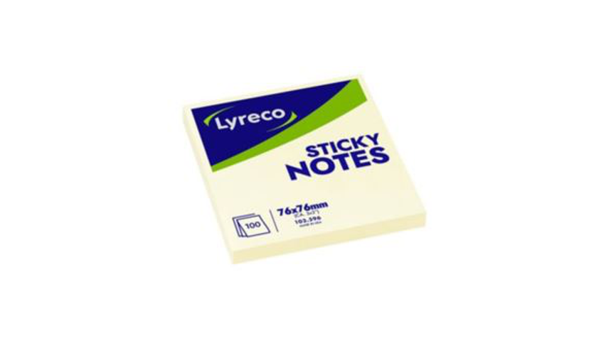 Lyreco Notatblokk 76 x 76mm | 12stk