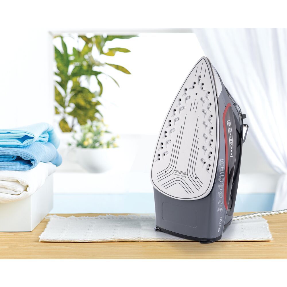 Buy Black & Decker Grey Steam Iron, 2200W Online in Jordan