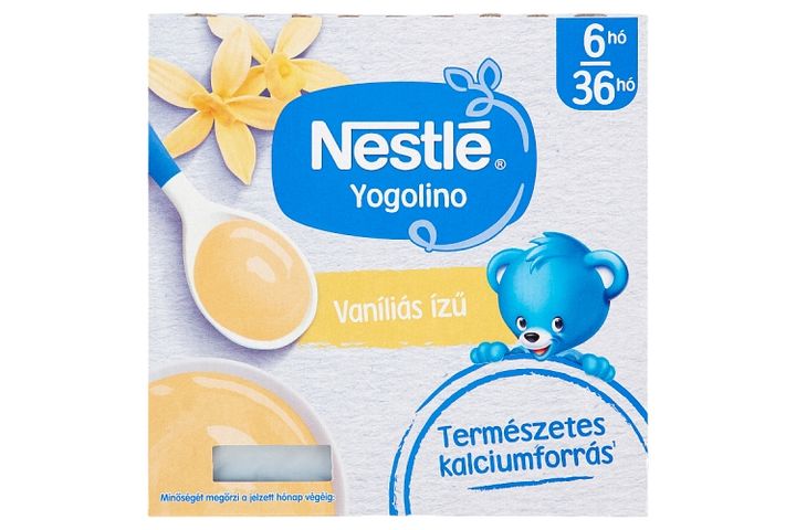 Nestlé Yogolino vaníliás ízű babapuding 6 hónapos kortól 36 hónapos korig 4 x 100 g (400 g)
