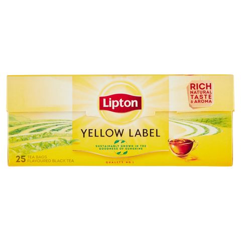 Lipton Yellow Label ízesített fekete tea 25 filter 50 g