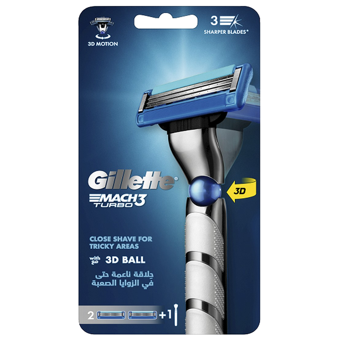 gillette mach3 turbo razor with 20 cartridges