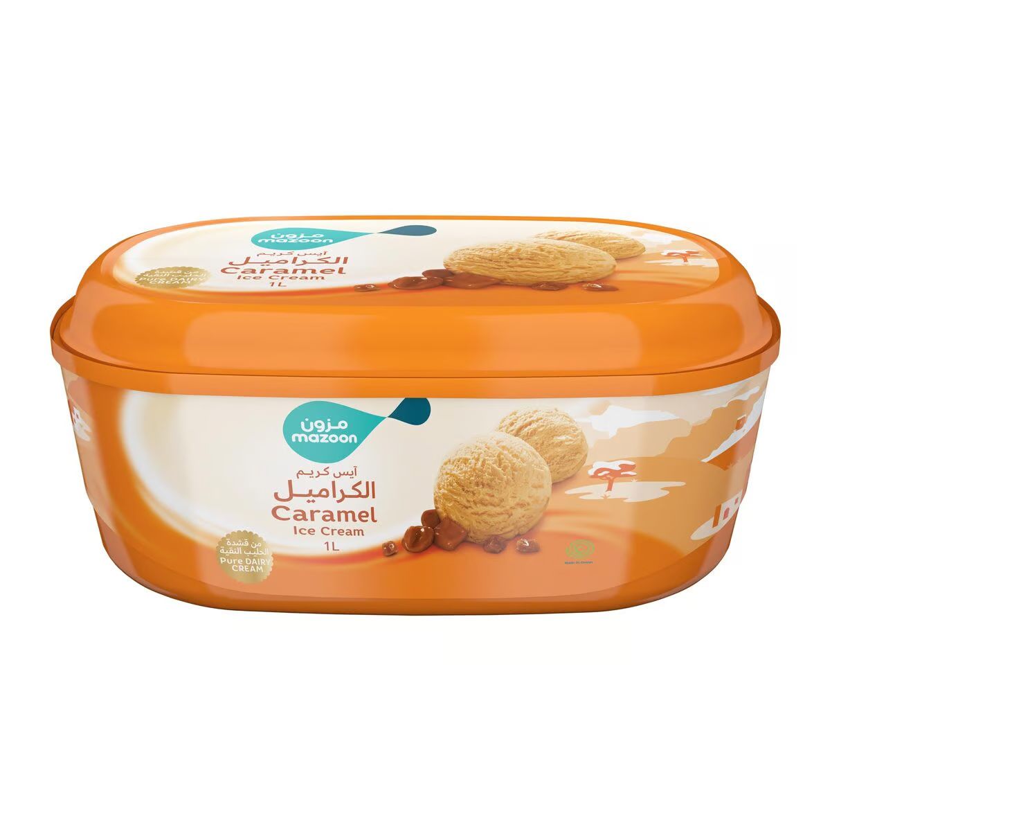 Buy Mazoon Regular Caramel Ice Cream, 1L Online in Oman Talabat Oman