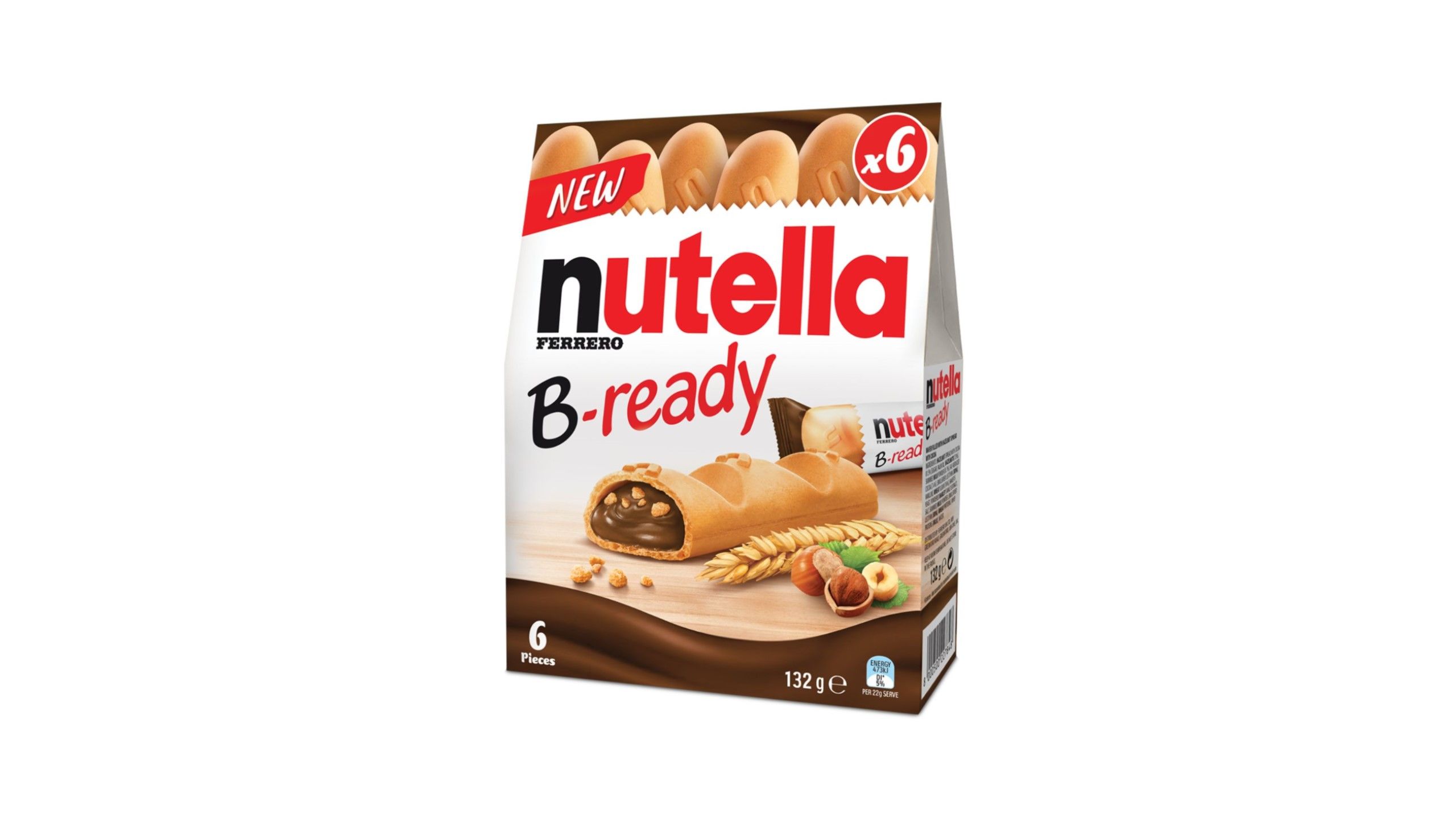 Nutella B-ready With Crunchy Wafer T6 6pcs X 132g Delivery Near You ...