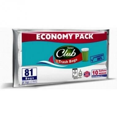 Buy Sanita Club Biodegradable Garbage Bags 70 Gallons - 10 Packs