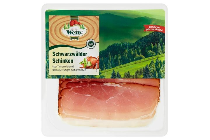 Familie Wein  Black Forest Raw, Smoked, Sliced, Slowly Marinated Pork Thigh Ham 100 g